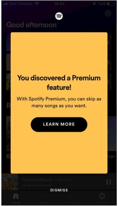 Spotify discover premium features